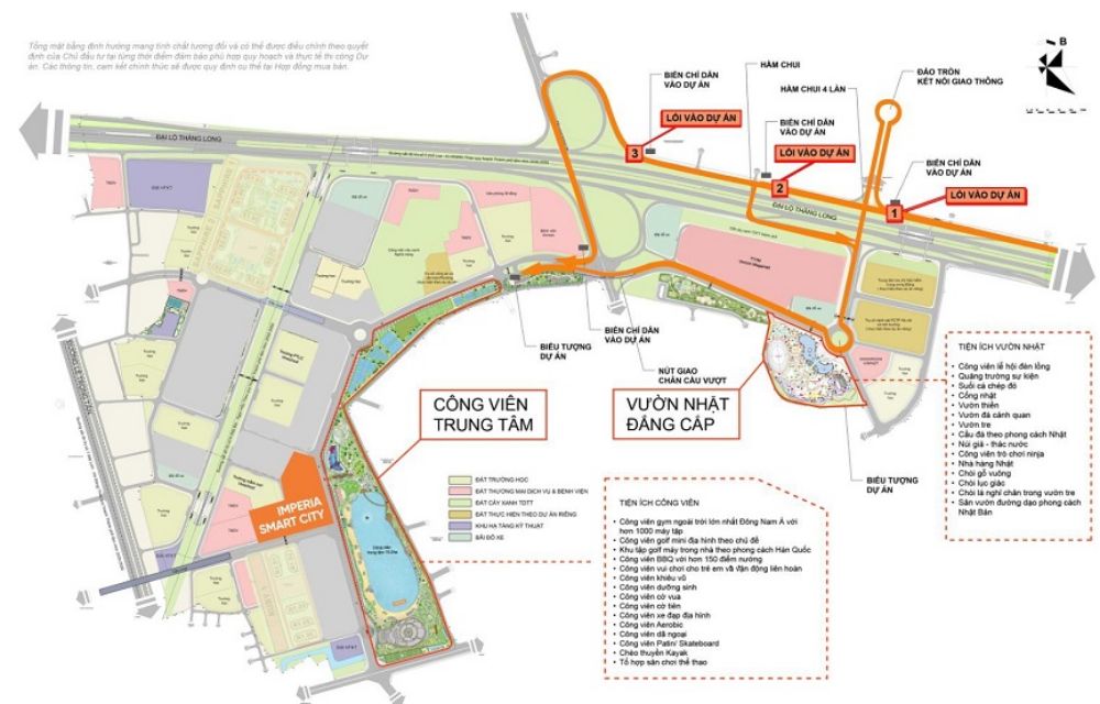 Mặt bằng dự án chung cư Imperia Smart City Hà Nộ