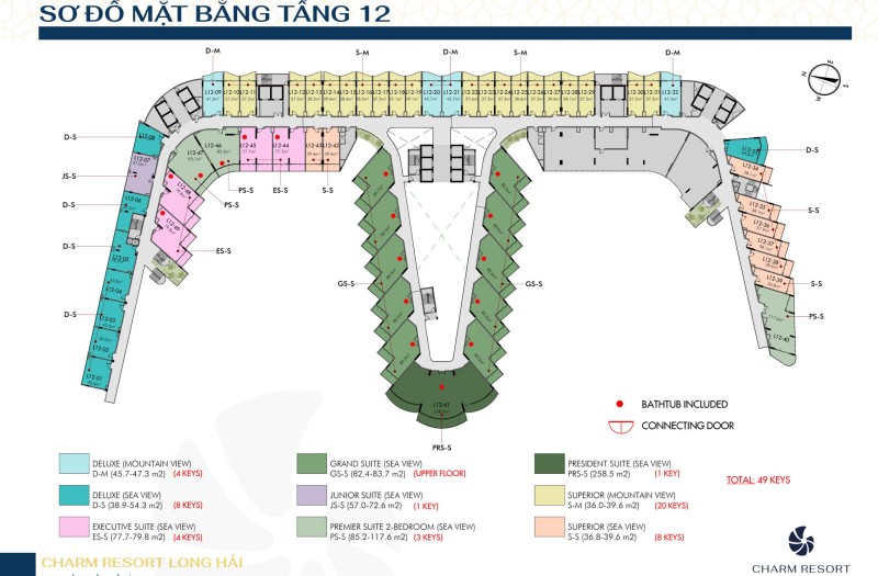 Sơ đồ mặt bằng tầng 12