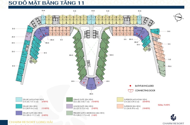 Sơ đồ mặt bằng tầng 11