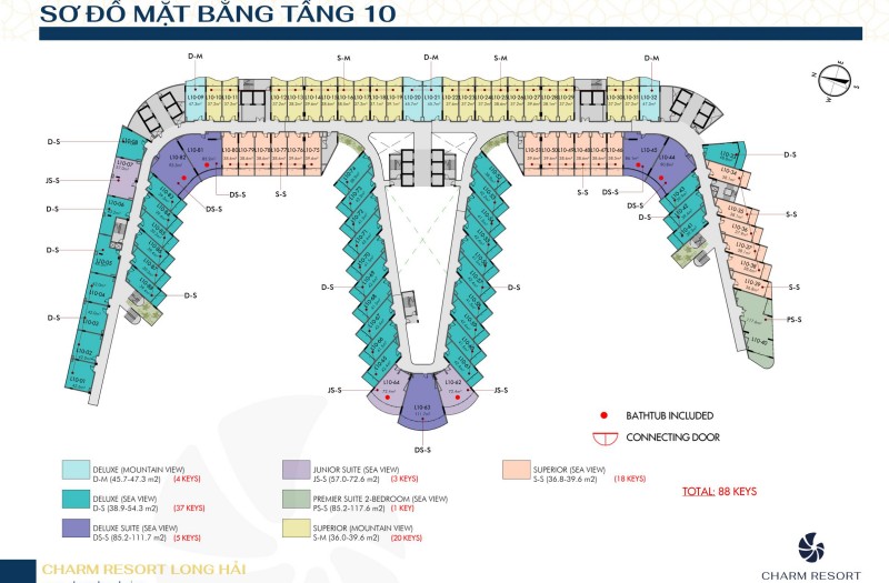 Sơ đồ mặt bằng tầng 10