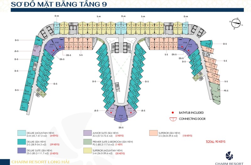 Sơ đồ mặt bằng tầng 9
