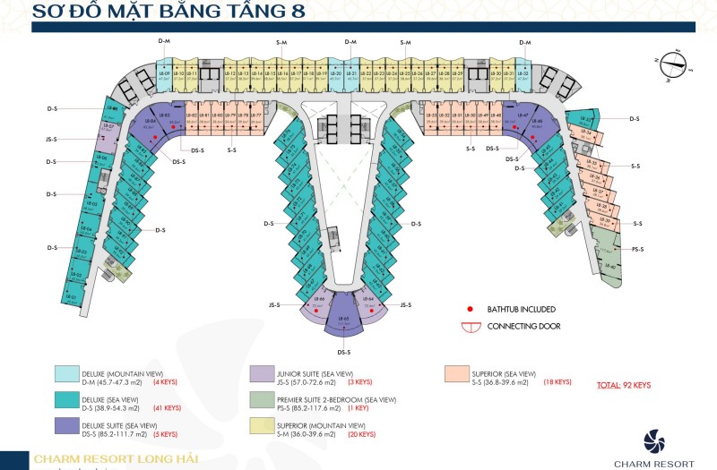 Sơ đồ mặt bằng tầng 8