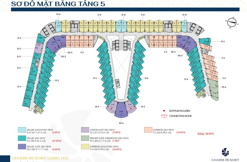 Sơ đồ mặt bằng tầng 5