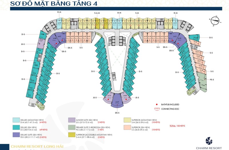 Sơ đồ mặt bằng tầng 4
