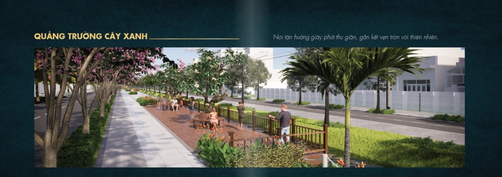 Quảng trường tại dự án King Hill Residences