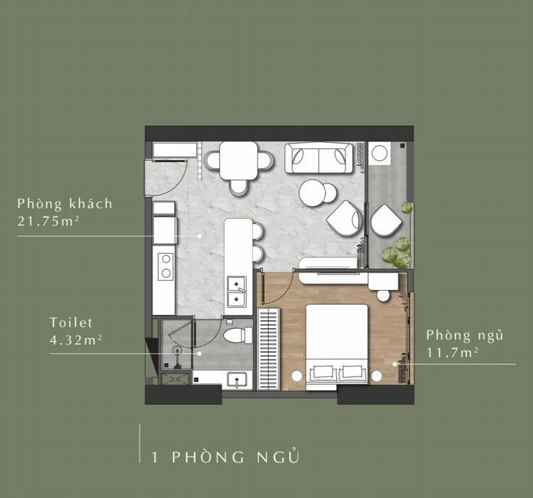 Thiết kế căn hộ Inter Stella Võ Văn Kiệt