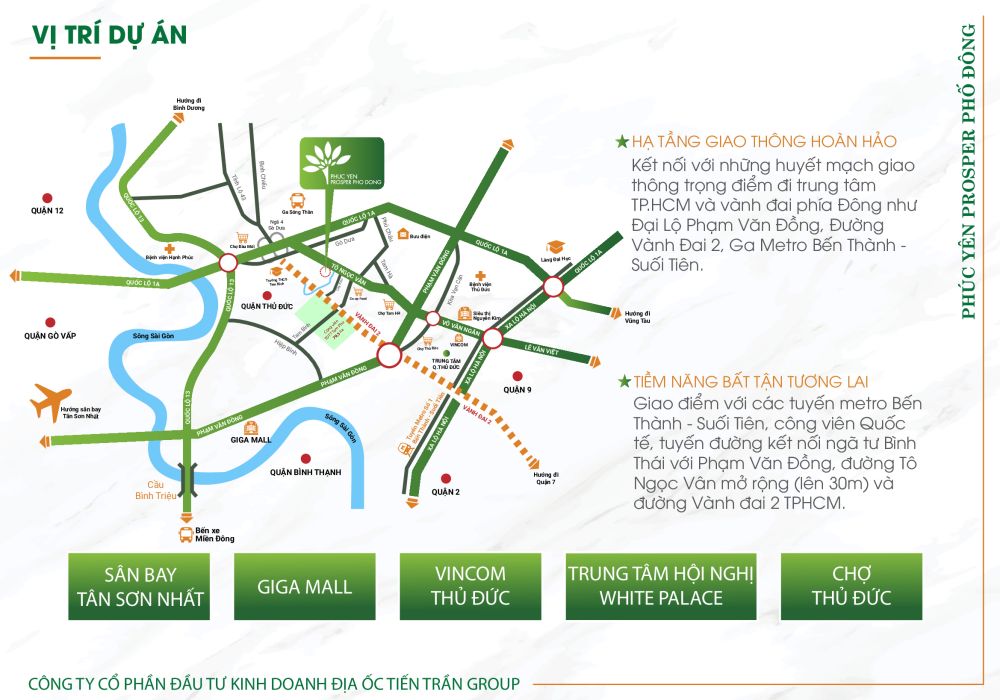 Vị trí dự án căn hộ Phúc Yên Prosper Phố Đông Tô Ngọc Vân Thủ Đức