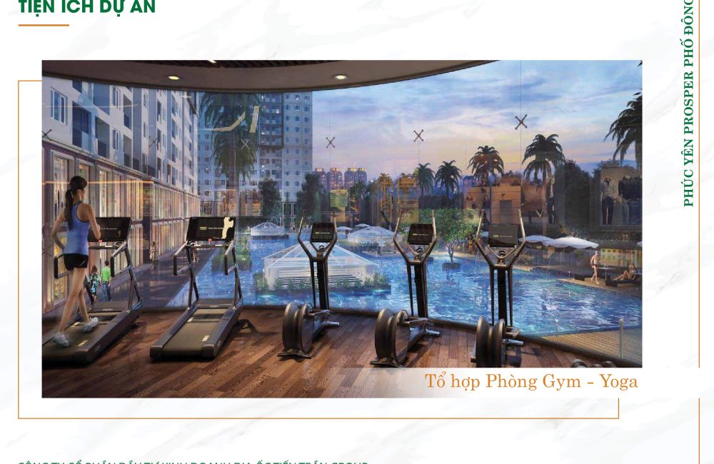Tổ hợp Phòng Gym - Yoga tại dự án căn hộ Phúc Yên Prosper Phố Đông