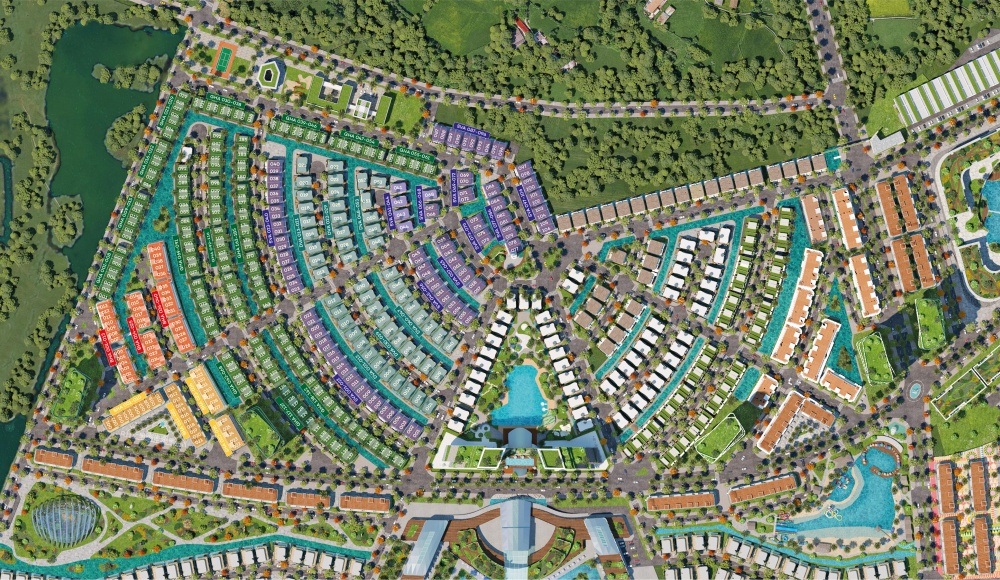 Mặt bằng phân lô Khu A