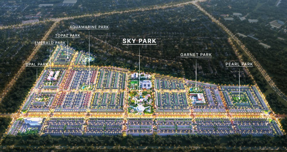 Phối cảnh mặt bằng khu đô thị Gem Sky World