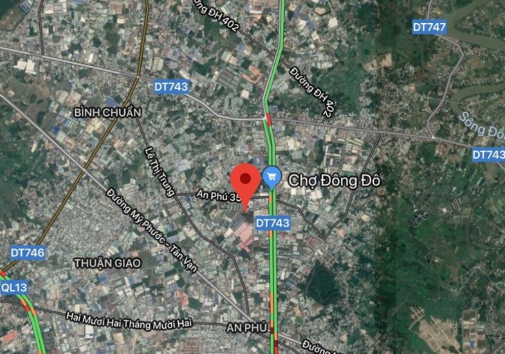 Vị trí dự án The Diamond City Bình Dương