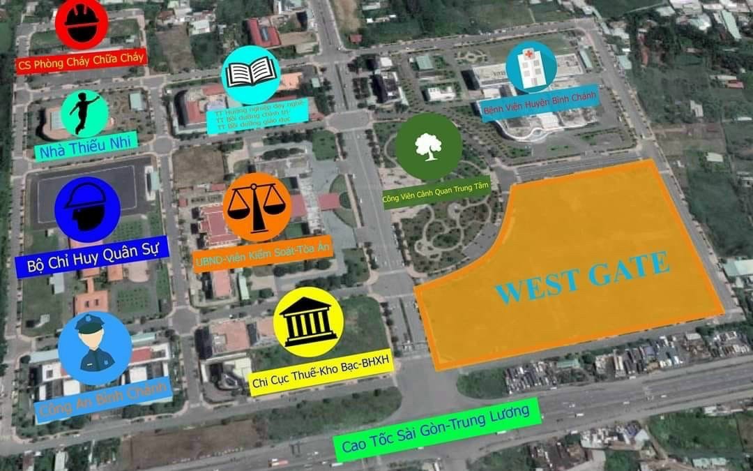 Hình ành dự án nằm trung tâm Bình Chánh