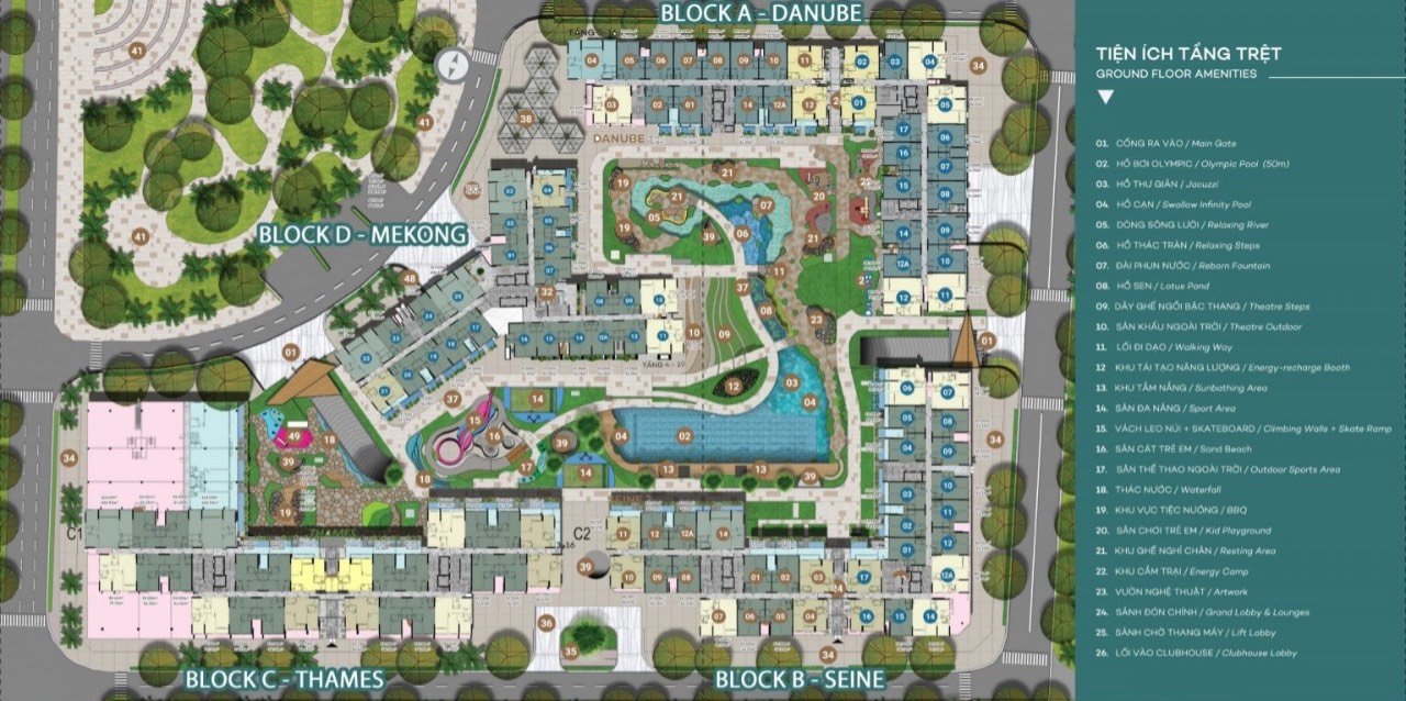 Mặt bằng dự án căn hộ West Gate Bình Chánh