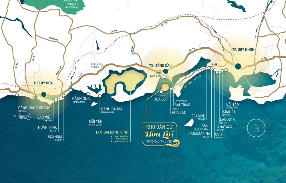 Vị trí dự án đất nền Hòa Lợi Residences