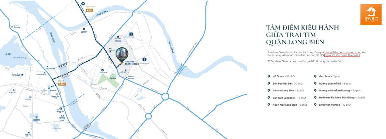 Vị trí dự án căn hộ Sunshine Green Iconic Hà Nội