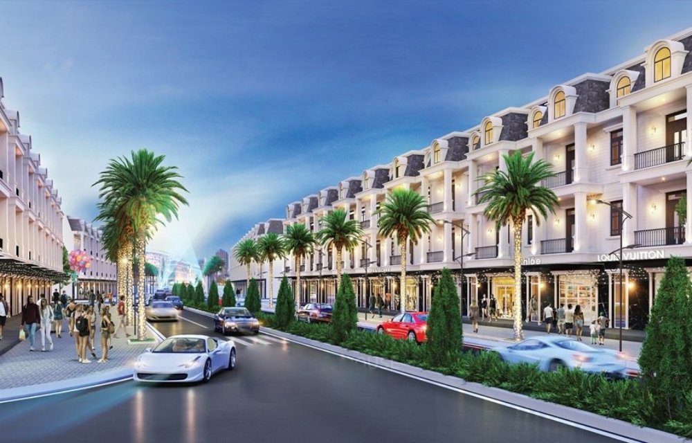 Mẫu thiết kế 1 trệt 2 lầu tại dự án