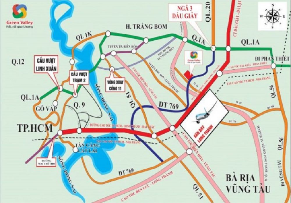 Vị trí dự án Green Valley Thống Nhất Đồng Nai