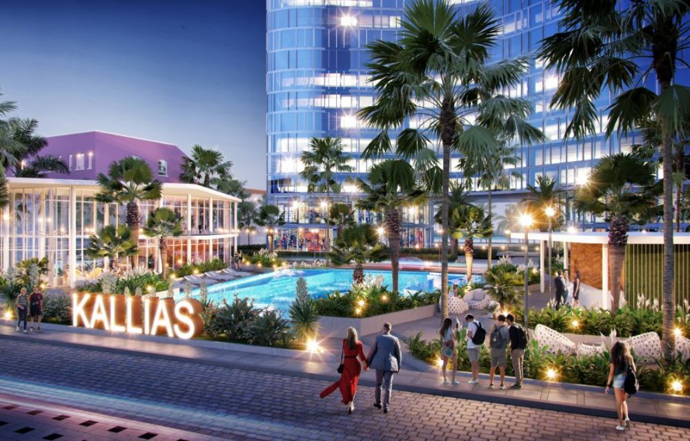 Tiện ích hồ bơi ngay cổng chính dự án Kallias Complex City Phú Yên 