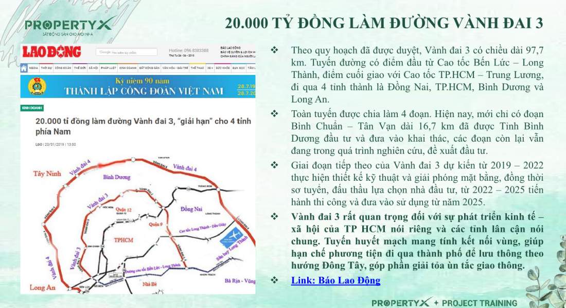 20 000 Tỷ đồng làm đường Vành Đai 3
