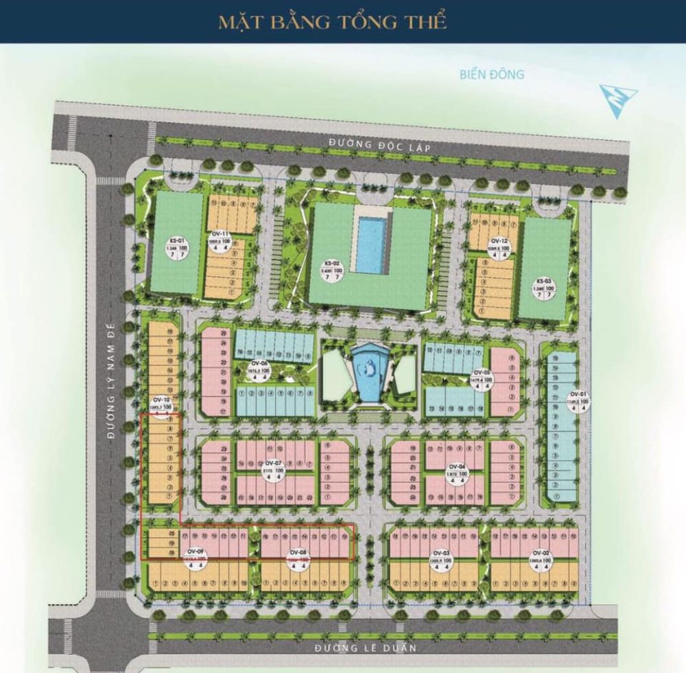 Mặt bằng phân lô dự án Kallias Complex City Phú Yên 