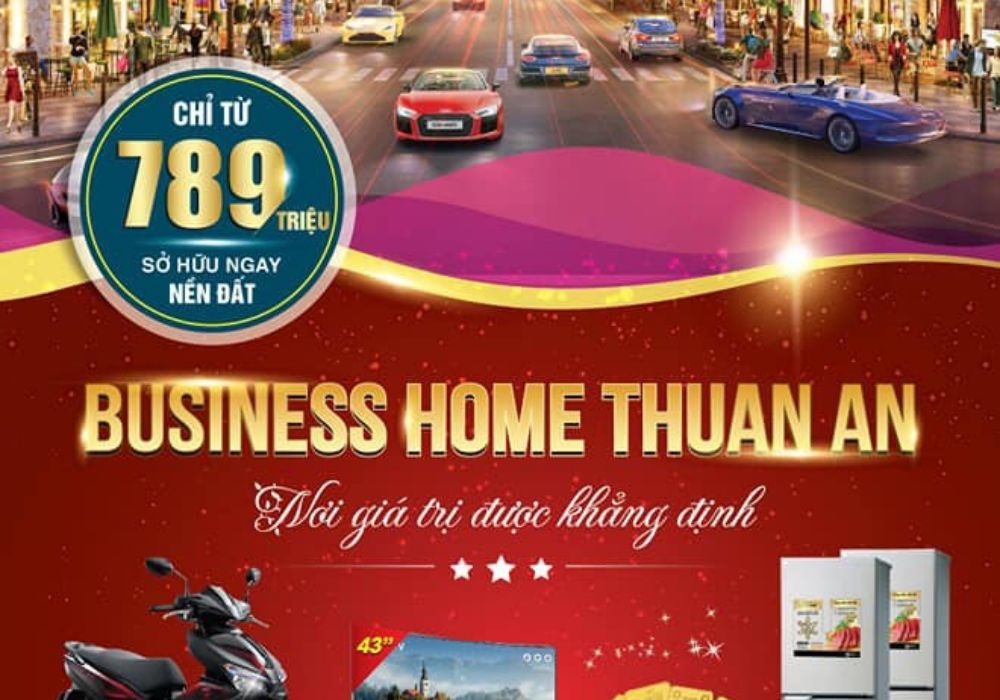 Giá bán dự án đất nền Business Home Thuận An Bình Dương chỉ từ 22 triệu/m2