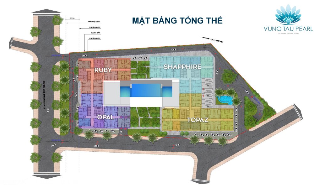 Mặt bằng tổng thể căn hộ Vũng Tàu Pearl