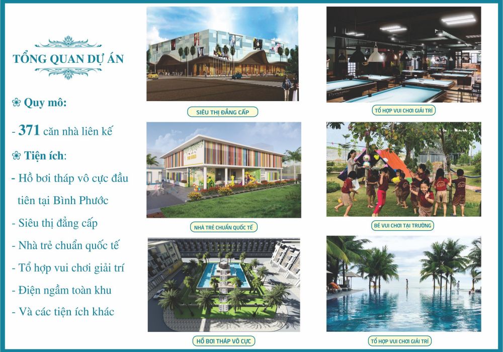 Tiện ích khu đô thị Tà Bế Gold City Đồng Xoài Bình Phước