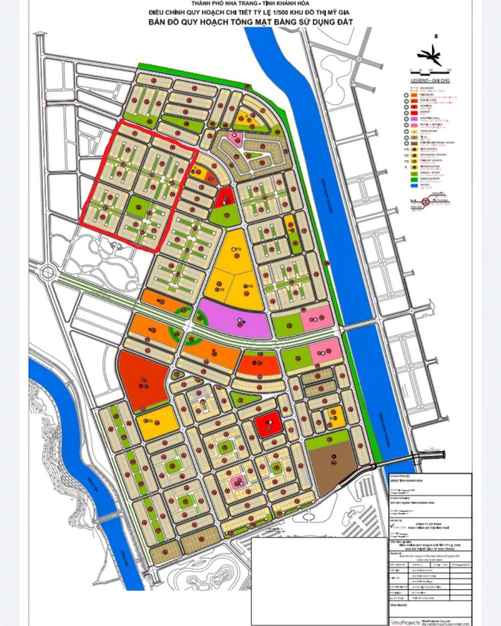 Mặt bằng phân lô tổng thể dự án KVG Premium Residences Nha Trang