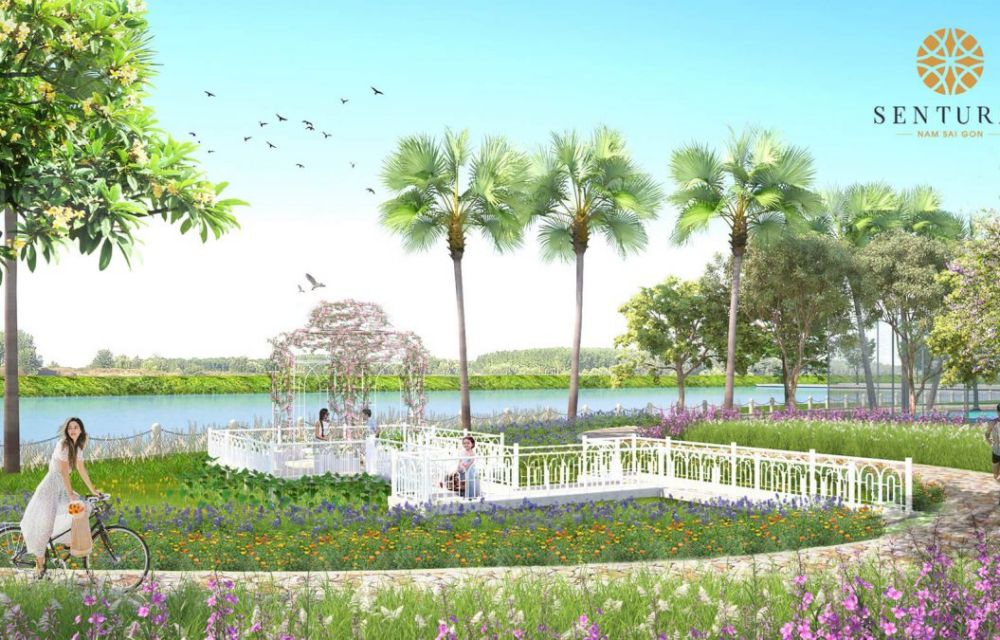 Phong cảnh biệt thự Senturia Q9 Central Point Quận 9 rất gần gũi thiên nhiên