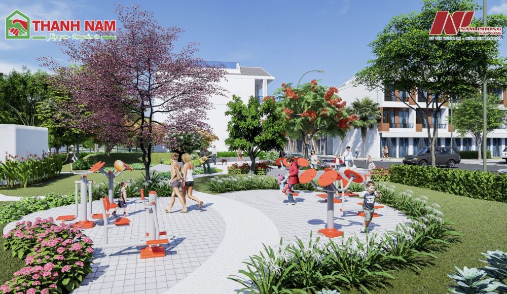 Công viên dự án khu đô thị Sao Vàng Long An
