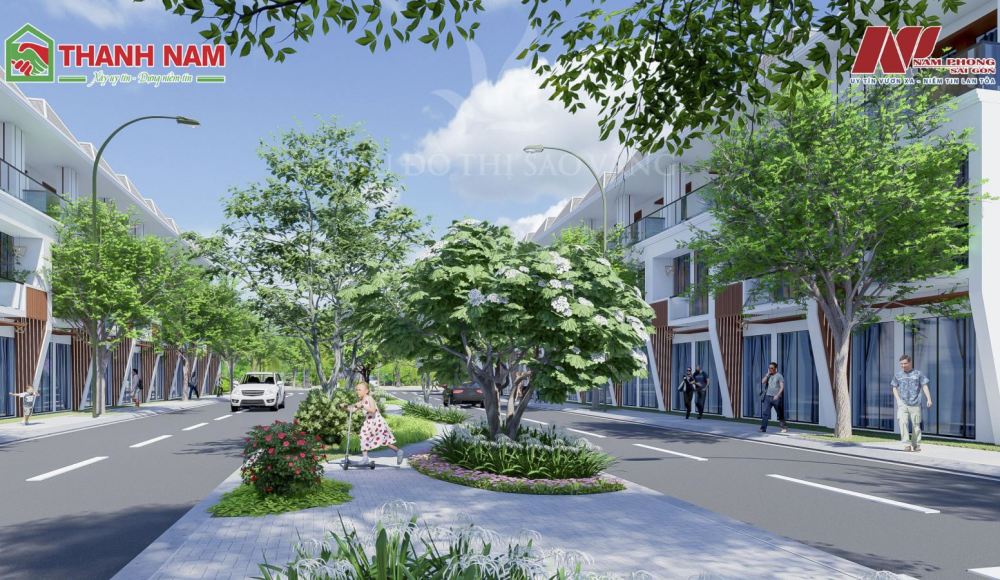 Thiết kế dự án khu đô thị Sao Vàng Long An