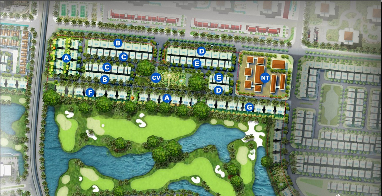 Mặt bằng tổng thể dự án The Melody