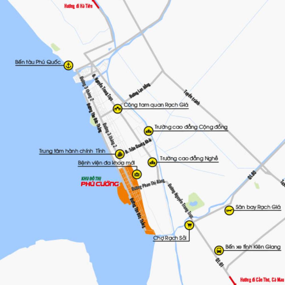 Vị trí dự án Phú Cường Hoàng Gia