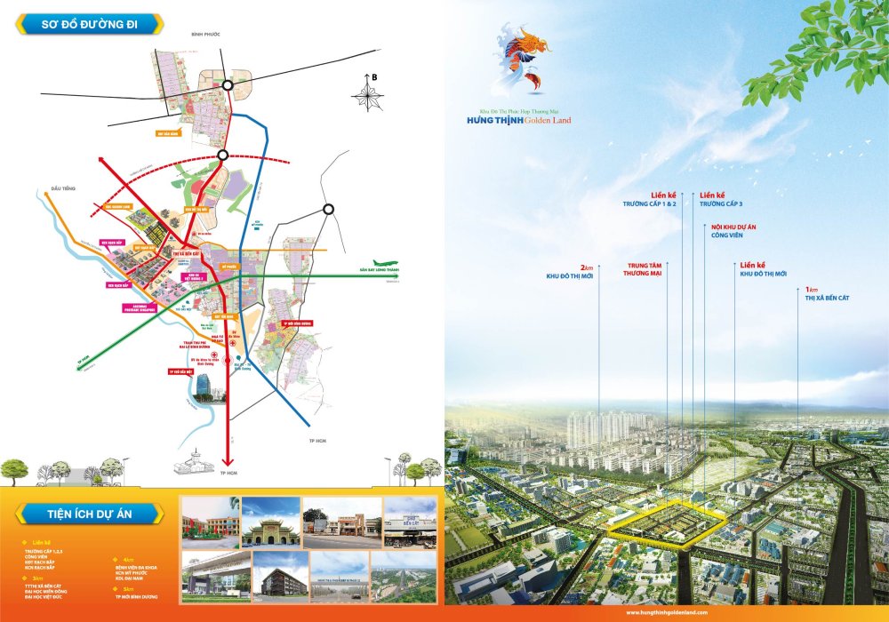 Vị trí dự án Hưng Thịnh Golden Land