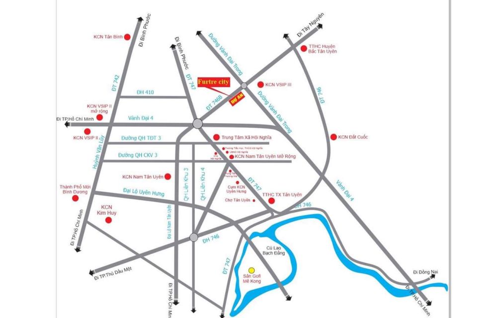 Vị trí dự án khu nhà ở Tân Lập