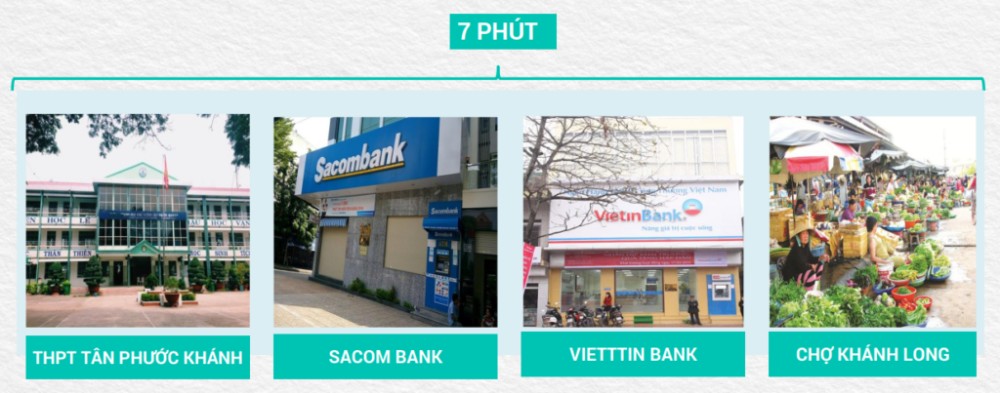 Tiện ích 7 phút dự án khu nhà ở liền kề An Phát Luxury