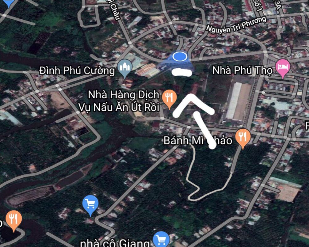 Vị trí căn hộ C River View Bình Dương trên Google Map