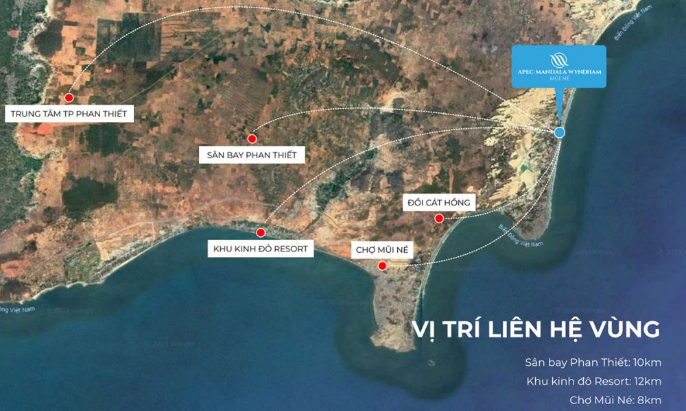 Vị trí dự án căn hộ Apec Mandala Wyndham