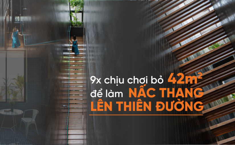 Chịu chơi bỏ hẳn 42m2 diện tích để làm cầu thang theo phiên bản “nấc thang lên thiên đường”