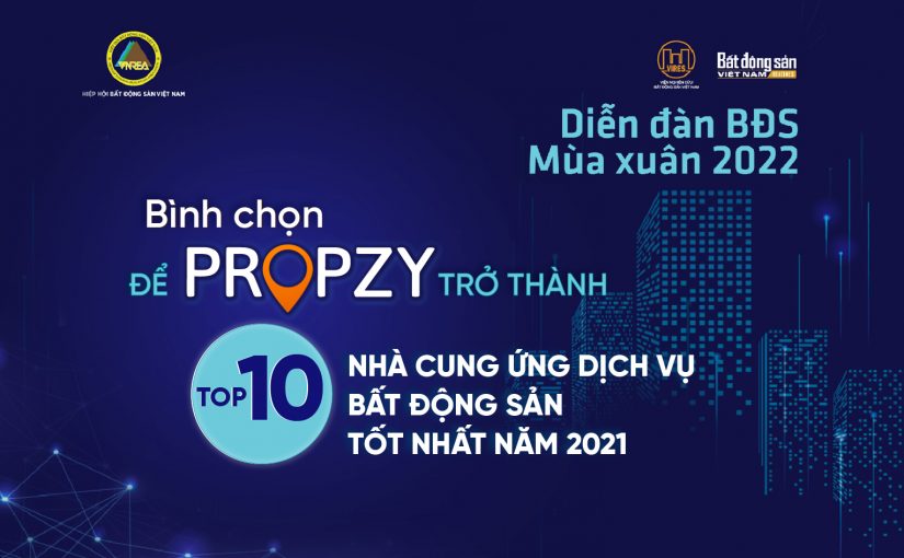 Propzy nằm trong đề cử Top 10 nhà cung ứng dịch vụ bất động sản tốt nhất năm 2021