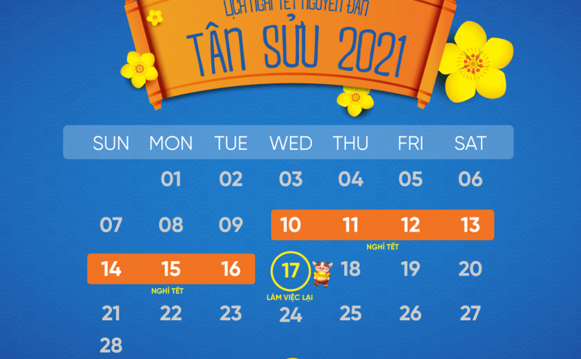 Propzy thông báo lịch nghỉ Tết Tân Sửu 2021