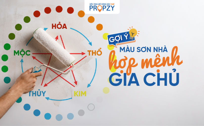 Gợi ý màu sơn nhà hợp mệnh đem đến tài lộc, may mắn cho gia chủ