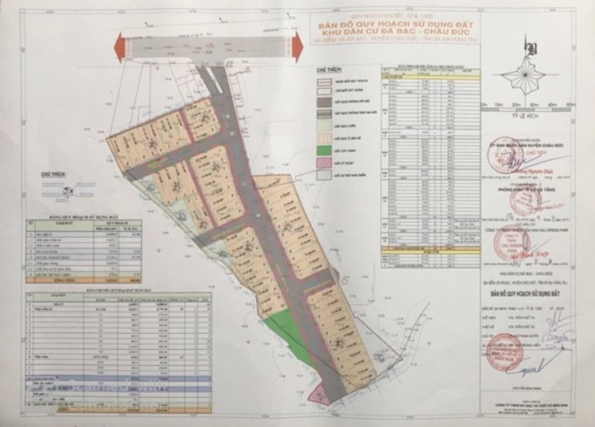 ban-do-du-an Dự án nằm tại xã Đá Bạc, huyện Châu Đức, do Công ty TNHH Cali Green Park đầu tư
