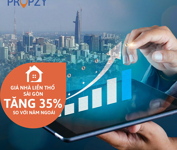 Giá nhà liền thổ Sài Gòn tăng 35% so với năm ngoái