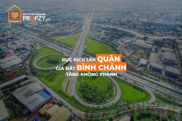 Rục rịch lên quận, giá đất huyện Bình Chánh tăng không phanh