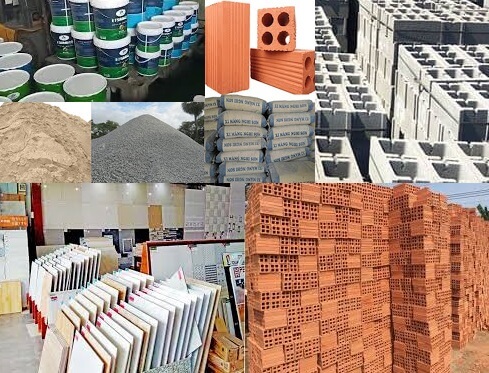 cac hang muc khi xay sua nha o