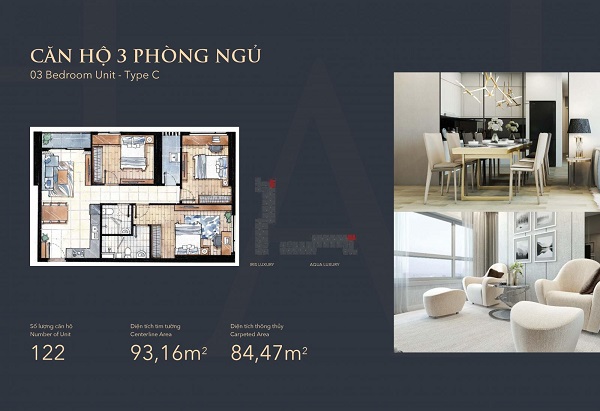 thiet ke can ho 3 phong ngu cua charmington iris