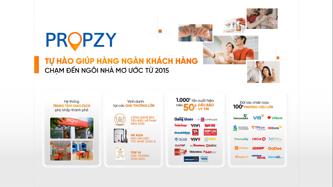 công ty Propzy đã thực hiện hàng nghìn giao dịch cho khách hàng sở hữu thành công ngôi nhà mơ ước