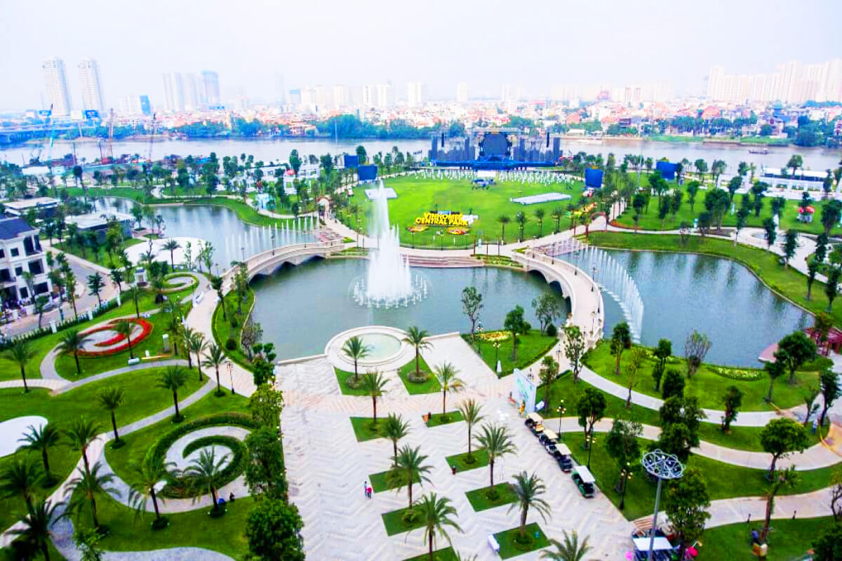 Công viên tại Vinhomes Central Park