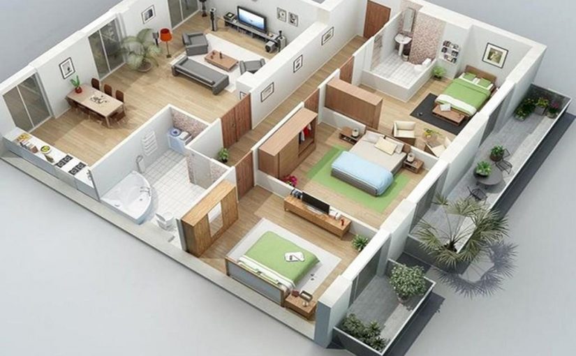 Điểm danh những căn nhà cấp 4 đẹp qua 3 bản vẽ cực chi tiết